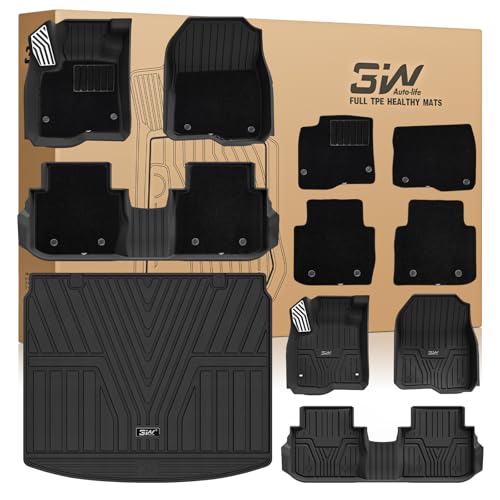 3W Floor Mats(with Metal Pedals) with Carpet & Cargo Liner ...