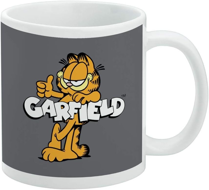 Amazon.com | Garfield I'll Rise but I won't Shine Ceramic Coffee Mug ...