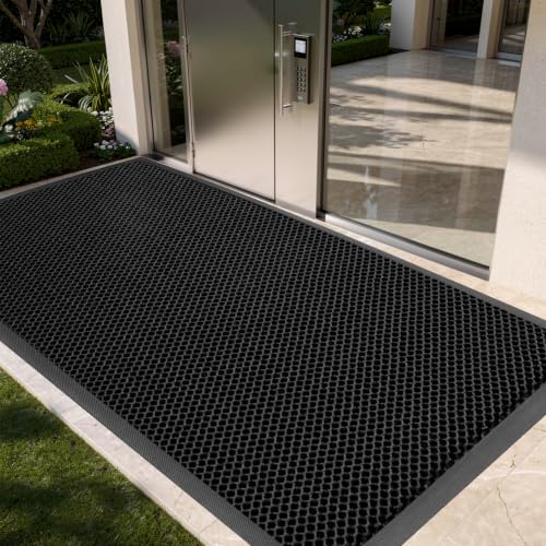 Vicwe Front Door Mat Outside Entrance, 35"x59" Heavy Duty Non-Slip