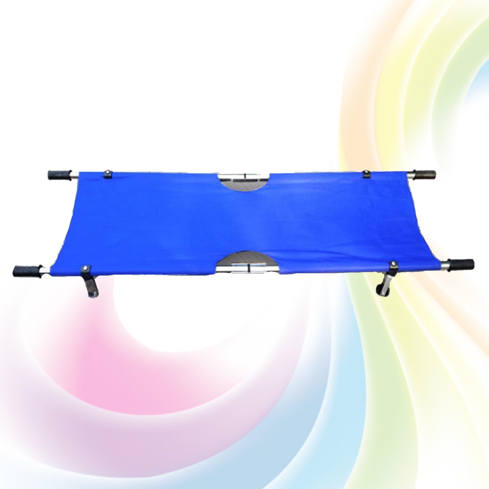 Civière d'urgence Pliante, Brancard Sauvetage Alliage D'aluminium, Civière Portable À Domicile, Brancard Transfert avec Roues, Peut Supporter 135 Kg, pour La Médecine Sportive