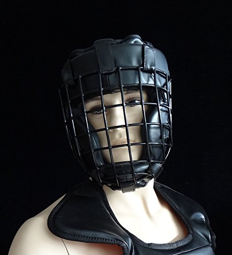 Casco con rejilla krav maga jkd free fight mma kali boxeo (mediano) - imagen 4