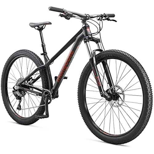 Mongoose Switchback Mountain Bike for Men and Women, 8 to 10-Speed Drivetrain with Trigger Shifters, 27.5 to 29-Inch Wheels, 15.5 to 17.5-Inch Frame