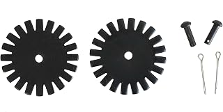 AJ Tack 2" 20 Point Rowel Package - Black Steel Spur Rowels with Cotter Pins