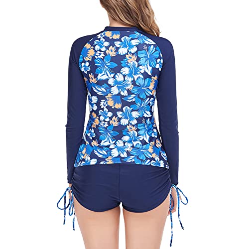 Fato de Banho Feminino de Duas Peças, Shorts Fáceis de Usar, Pacote Com 2 Maiôs Estampados Bonitos p