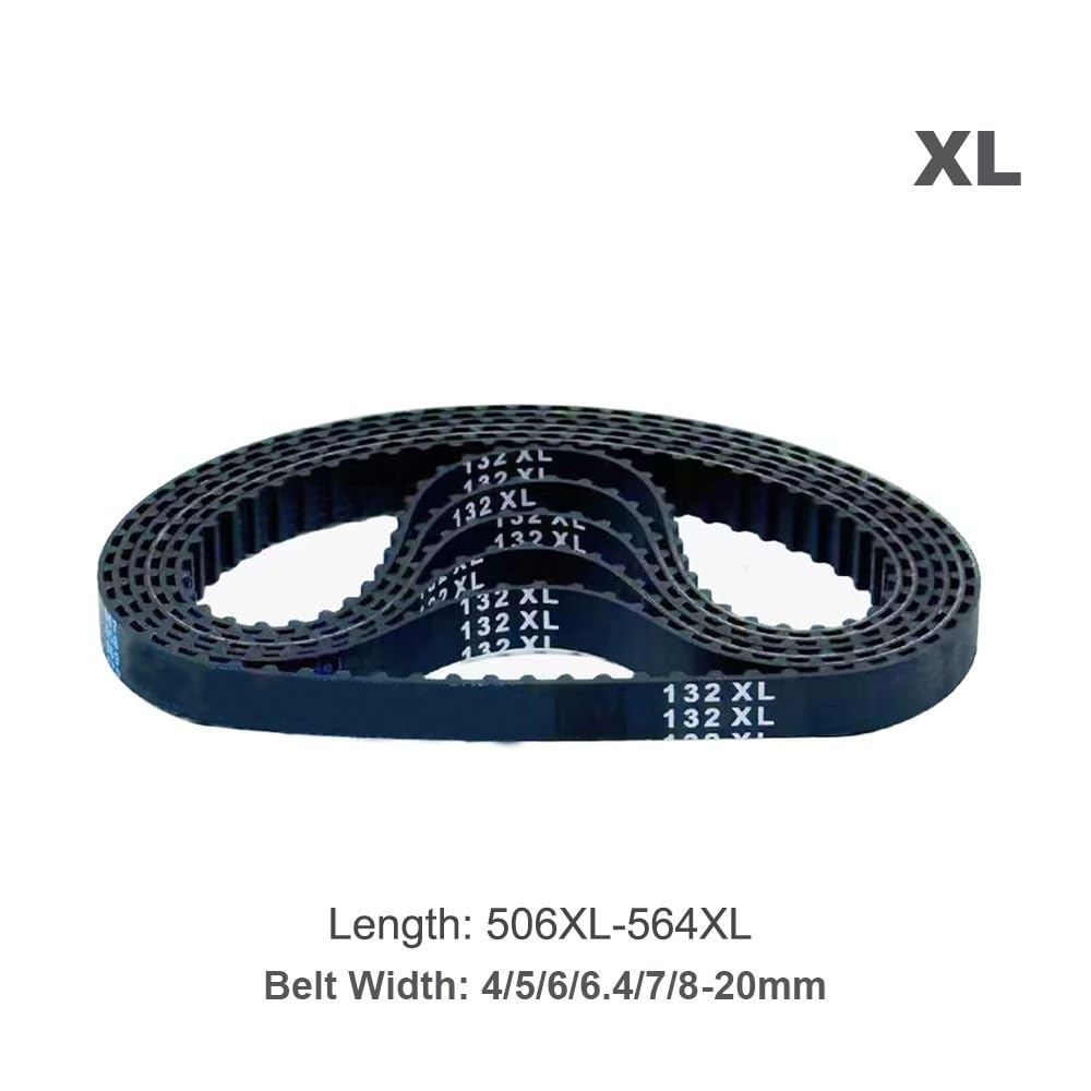 1 Stück XL Zahnriemen Länge 506XL ~ 564XL Breite 12/12,7/15 mm XL Closed Loop Gummiband(506XL-253Teeth,1pc/12.7mm)