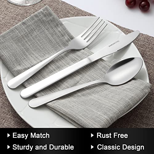 Funnydin Knife Set, Dinner Knives Set of 12, 8.3 Inch, Grade Stainless Steel Knives, Cutlery Knives Only, Dishwasher Safe, Table Knives in Home, Kitchen or Restaurant - Image 6