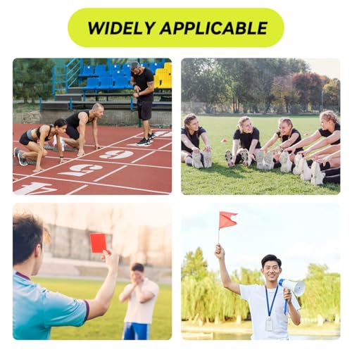 Image of Proberos Whistle for Sports Coach, Sports Whistles with Lanyard, High Pitch Whistle, Whistle for Coach, Football Coach, Boxing Referee, Gym Teacher, for Sports Competition(Green)