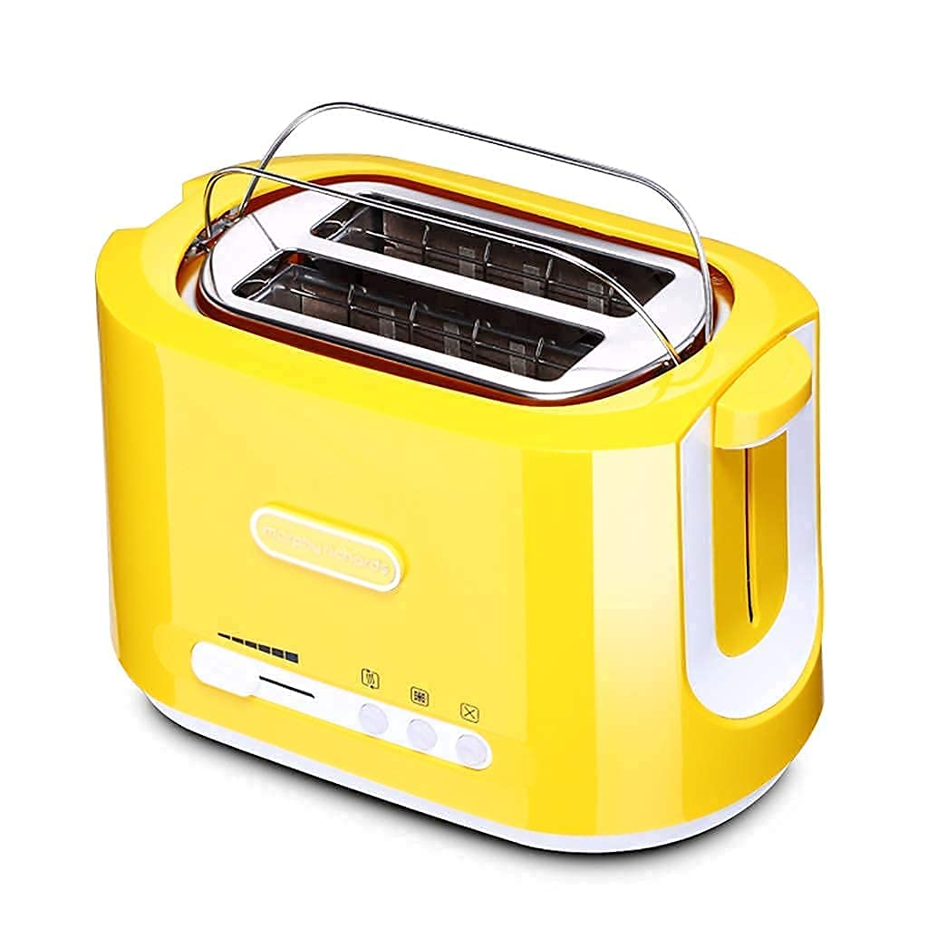Automatic toaster breakfast machine Toaster 2 Slice Toaster Bagel Toaster with Stainless Steel Baking Rack and Sandwich Clips Small Toaster with High-Lift and Wide Slots 6 Bread Shade Sett