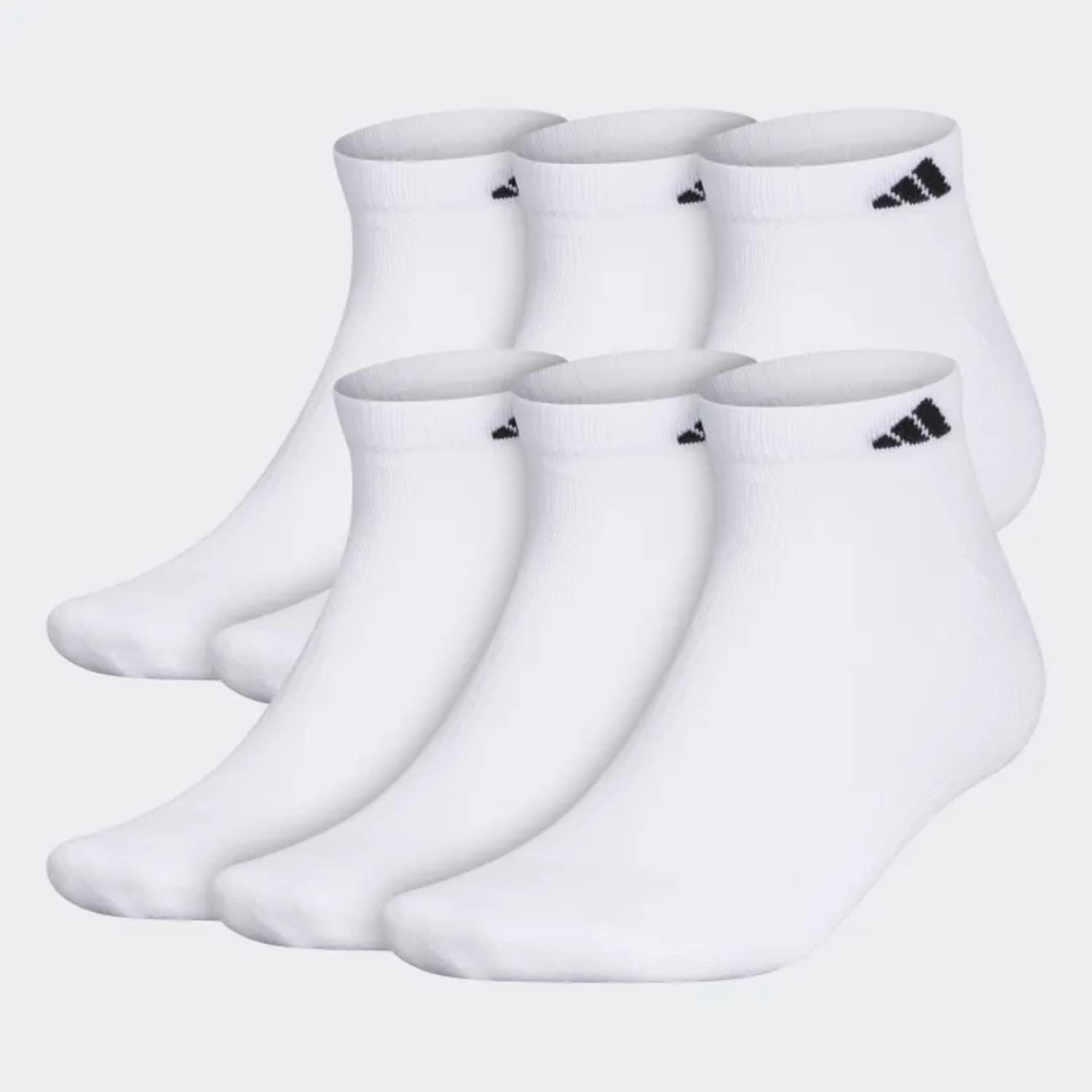 Adidas Superior Yarns Extreme Comfort & Softness 6 pack White Low Cut 6 - 12