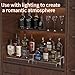 JUESHA 2 Tier Liquor Bottle Display Shelf, 15