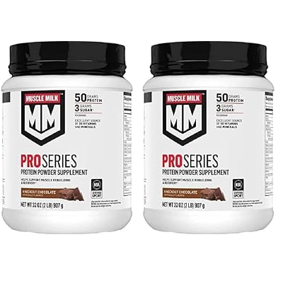 Muscle Mlk Pro Series 50 Knockout Chocolate, 2 Pounds (Pack of 2)