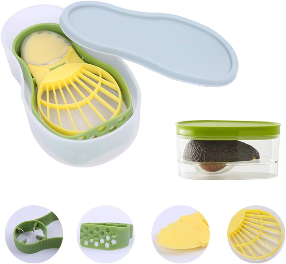 Zdada5 in 1 Avocado Slicer - Avocado Saver Cutter Tool for Kitchen, Cutter, Pitter, Scooper, Keeper, Masher