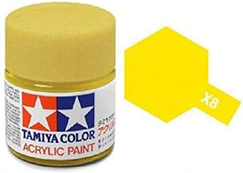 Tamiya Models X-8 Mini Acrylic Paint, Lemon Yellow