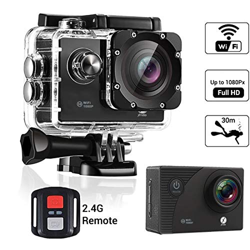 Image of Xmate Shot Sports Action Camera (Black) |16MP Camera |1080P Full HD Video Recording | Water-Resistant | Supports Micro SD Card up to 32G