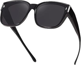 Myiaur Oversized Fit Over Sunglasses for Women, Trendy Wear Over Glasses, Polarized UV400 Protection Sunglasses for Driving