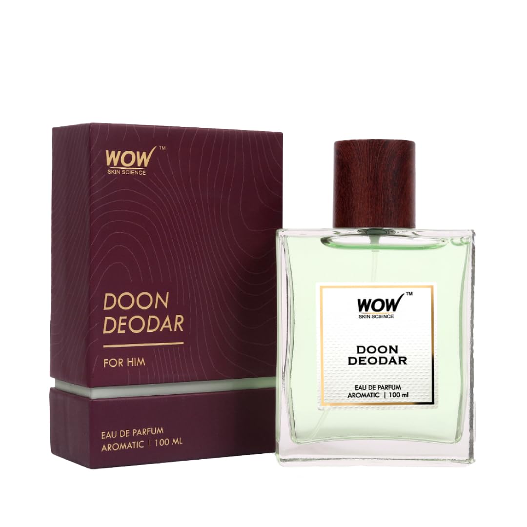 WOW Skin Science Eau De Parfum Doon Deodars - Crisp And Woody All Day Fragrance - Long Lasting & Unisex Perfume (100mL)