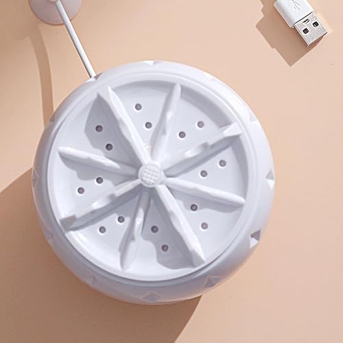 Miniatura 4 de Mini lavadora portátil de 2 piezas con alimentación USB Turbo lavadora automática para calcetines y ropa interior, agitador compacto para el hogar,