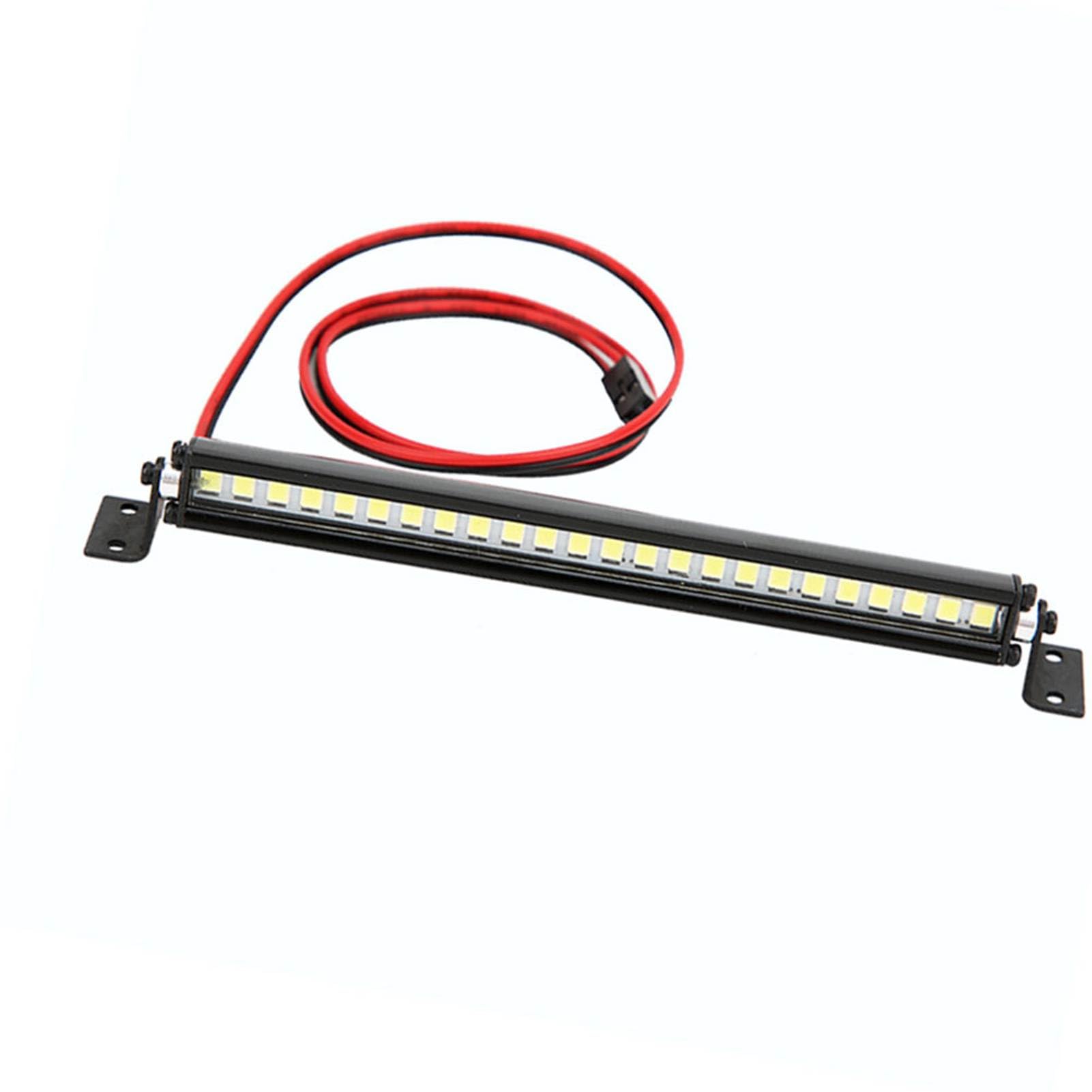 24 LED Car Roof Lights Bar for 1/10 Scale Scx10 4WD RC Vehicles, Decorative Roof Lamp Accessory with RC Car Light Set (Black) - Image 3