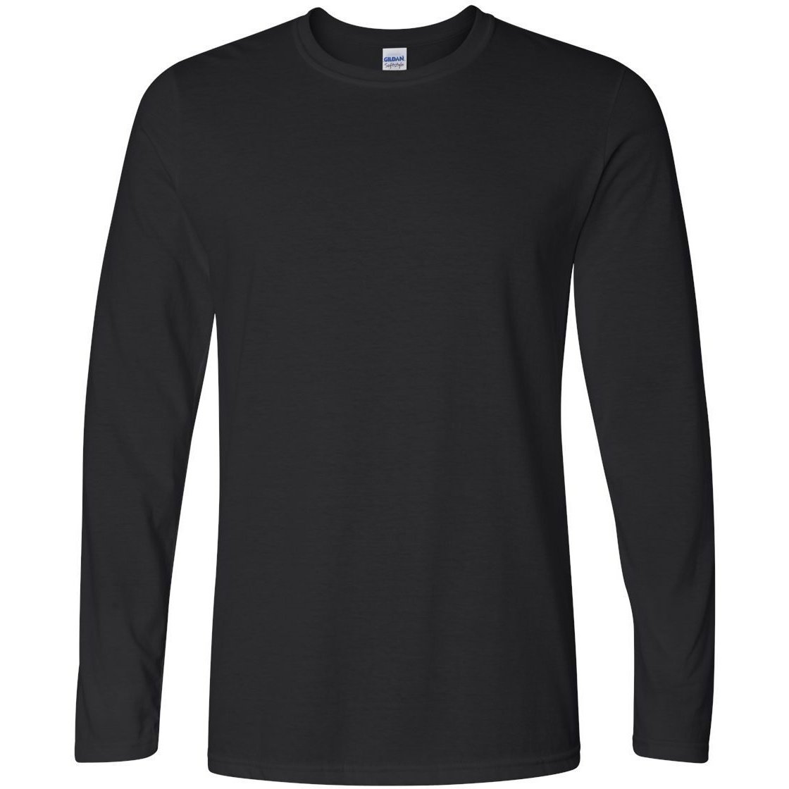 Gildan Men's Black Soft Style L/Sleeve T-Shirt, XX-Large