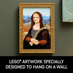 LEGO Art Mona Lisa Building Set - Leonardo da Vinci Wall Display, Ages 18+ - DIY Crafts for Men, Women - Great for Puzzle and Art Lovers - Birthday Gift Idea - Includes Detachable Frame - 31213 LEGO Art Mona Lisa Building Set Leonardo da Vinci Wall Display Ages 18 DIY Crafts for Men Women Great for Puzzle and Art Lovers Birthday Gift Idea Includes Detachable Frame 31213