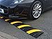 Electriduct 6 Feet Rubber Traffic Speed Bump with Asphalt Mounting Hardware Rebar Spikes - 72