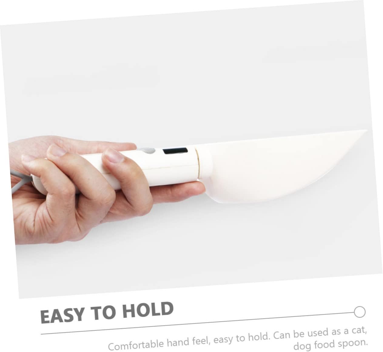 Mobestech Scale Spoon Detachable Electric Measuring Spoon Usb Rechargeable Design High Precision Display for Solid Liquid Ingredients for Home Cooking Pet Feeding
