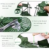 FUOBECIE Artificial Ivy Fence Screen, Fence Screening Trellis with Artificial Leaves Privacy Trellis Roll for Balcony Outdoor Garden Wall Mat Decoration, Green (1 x 3 Meter) - Image 4
