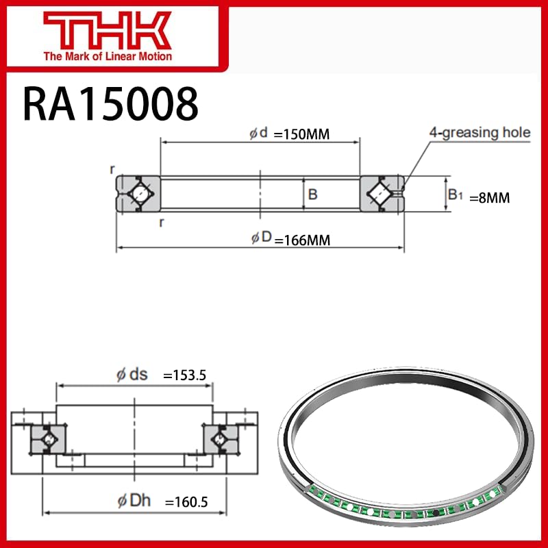 THK Cross Roller Ring Inner and Outer Ring Rotation RA15008 RA15008UUCC0 RA15008UUC0