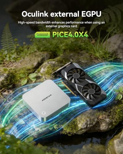 Image of AOOSTAR MACO AMD R7 6850H Mini Gaming PC with LPDDR5 24GB RAM NO SSD /OS，MIni PC 3*M.2 Slots， Dual 2.5G LAN /USB4; Oculin Port; Ideal for Home Servers and Mini All-Flash NAS