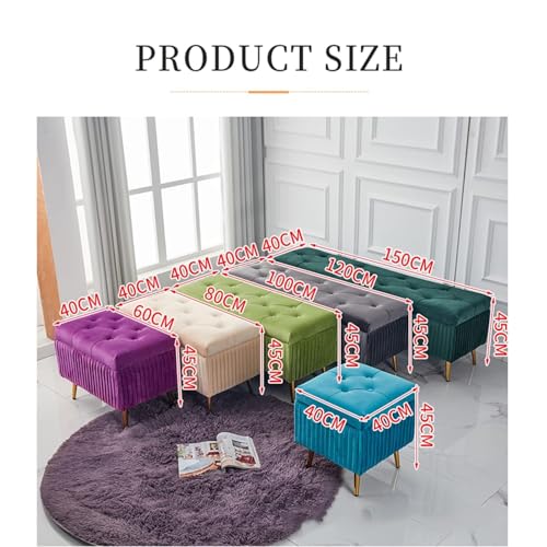 Tabouret de lit avec rangement pour libérer l'espace et ranger la chambre