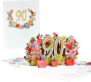 Happy 50th Anniversary Card 3D Pop Up Greeting Card with Envelope- Perfect Couple, Wedding, Valentine,Birthday Gift Card, Congratulation Card (50th)