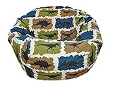 Ahh! Products Dinosaurs Blue Kid Bean Bag Chair, Multi (27dinosaursblue)