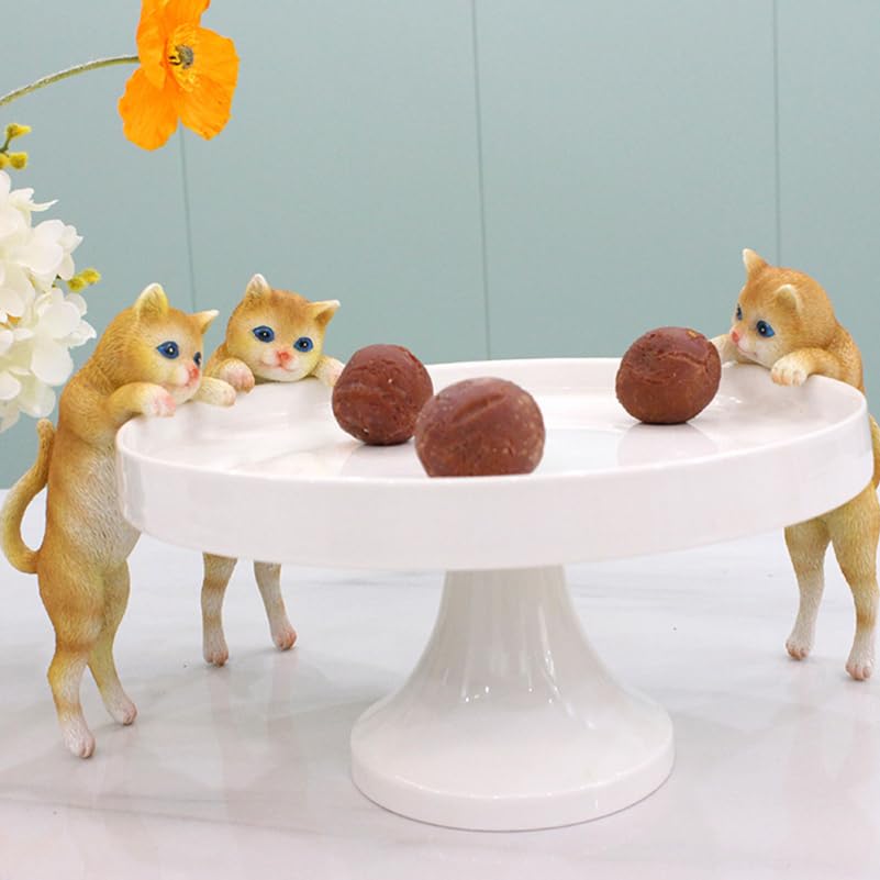 Pot de fleurs résine chat suspendre figurine décorative extérieure - 4