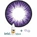 Produktbild MATLENS - Pro Trend Farbige Kontaktlinsen ohne Stärke Bella lila circle lenses PC-221 2 Linsen 1 Kontaktlinsenbehälter 1 Pflegemittel 50ml