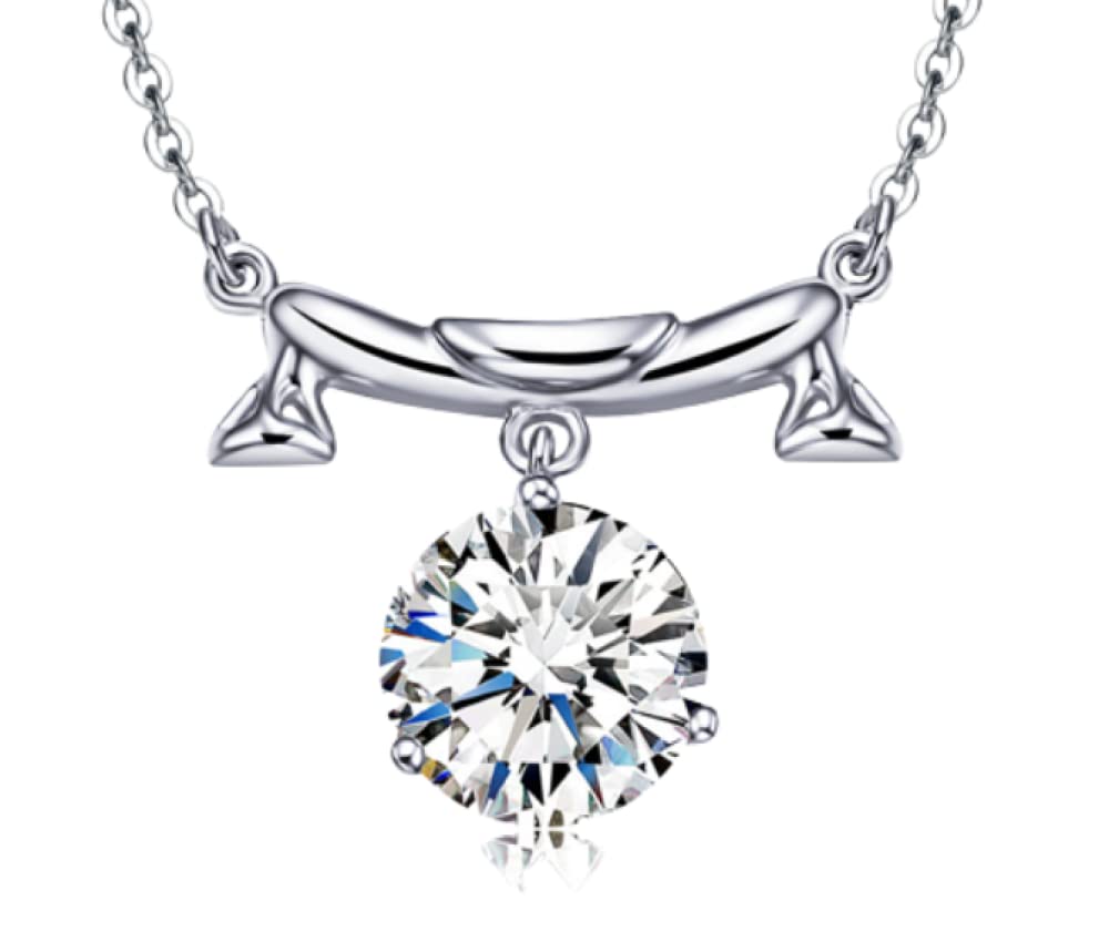 Collar de Plata para Mujer, Collar de Plata Ley S925 for Mujer, Signos del zodíaco, Collar circón, Libra, Elegante, joyería Regalo for niñas