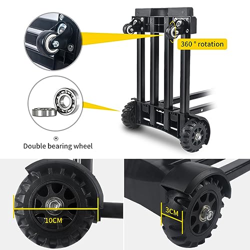 Carretilla plegable de mano 4 ruedas 150 lbs miniatura 5