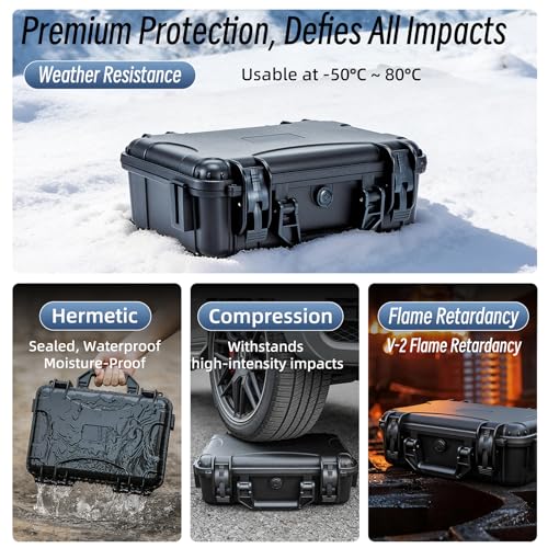 Image of Waterproof Carrying Case for DJI Lito X1 / 1 Accessories, Portable Travel Storage Bag Hard Shell Protective Case Crossbody Bag with Shoulder Strap for DJI Lito1 /X1 Fly More Combo /RC-N3 /Charging Hub