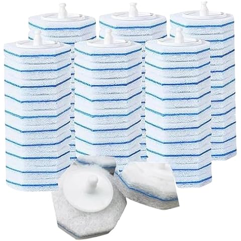 Disposable Toilet Brush Refills 10 Count, Disposable Toilet Brush Cleaning Sponges Heads for Toilet and Bathroom Cleaning,Sink, Bathtub, Floor, Drain Cover