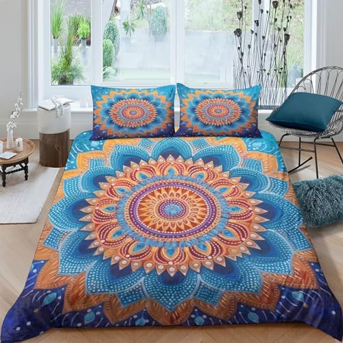 Parure de lit microfibre douce lit double avec housse de couette fleurs