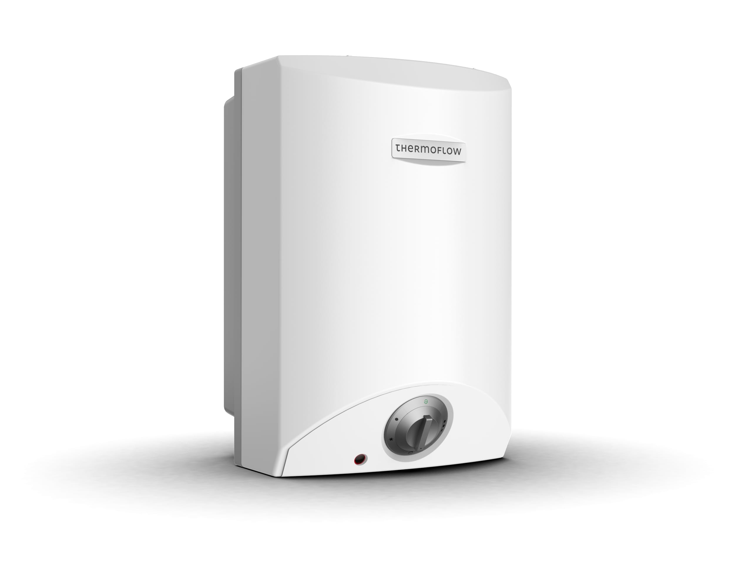 Thermoflow OT 10 depósito superior sin presión | Calentador de agua caliente de 10 l de volumen de almacenamiento | Caldera eléctrica G 1/2" conexión | 35-75 °C | 65 °C en 20 min.