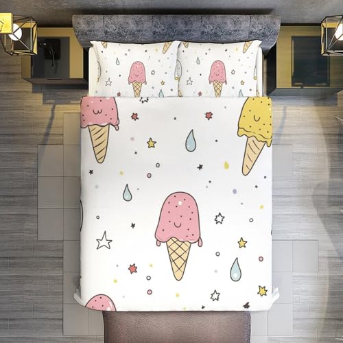 Parure de lit enfant en microfibre douce housse de couette fermeture éclair - 7