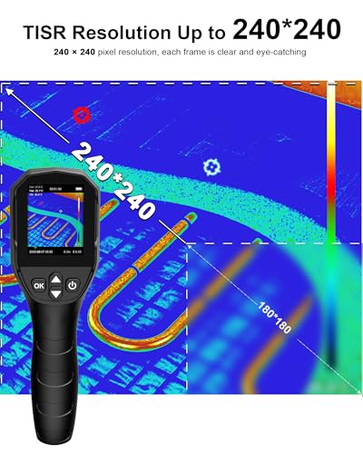 Cámara de Imagen Térmica WapoRich Dual-Light Infrarroja con Resolución 240×240 TISR y Batería de 9H para Inspección en el Hogar HVAC miniatura 5