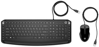 HP Wired USB Keyboard & Mouse Combo CAPRI - 9DF28AA-Black