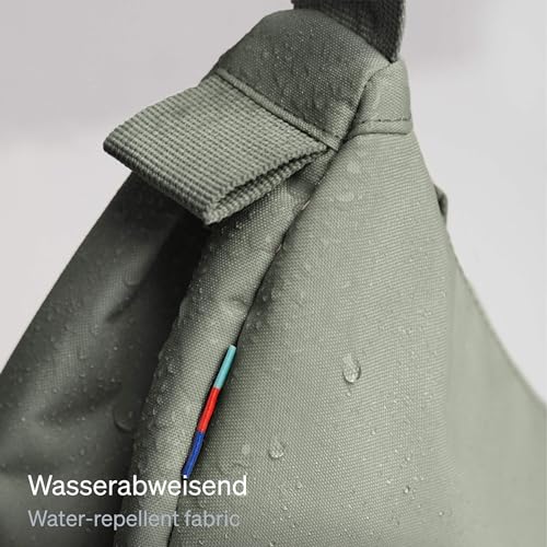 GOT BAG Crossbody Moon Bag | Halbmond Handtasche Wasserabweisend | Stylische Umhängetasche mit verstellbarem Gurt (bass, small)