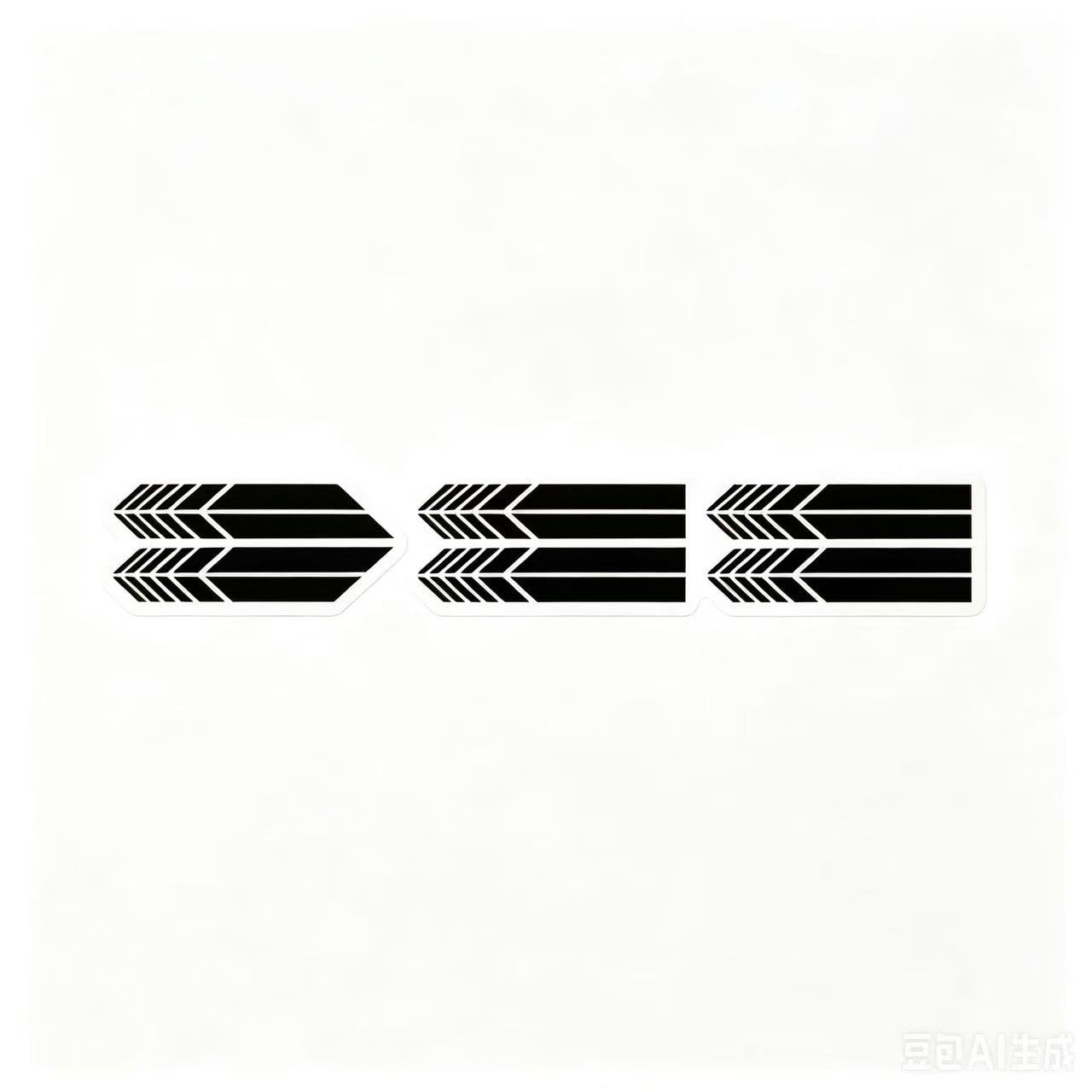 JUNXIC 6 pairs car rearview mirror decals compatible with Seat MII 5-Türer KF1 I 2012-2019, side mirror stripes vinyl reflective sticker sport racing styling accessories