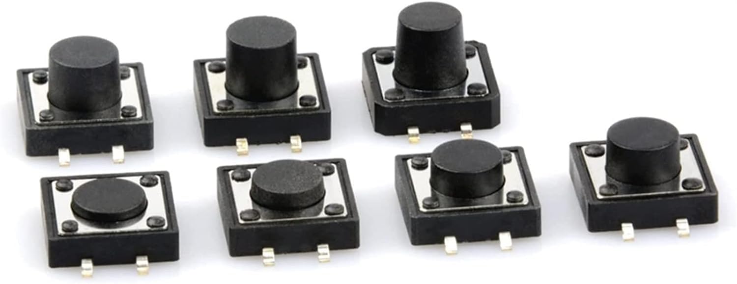 Interrupteur tactile 12x12x4.3mm idéal pour réparer la télécommande de maison