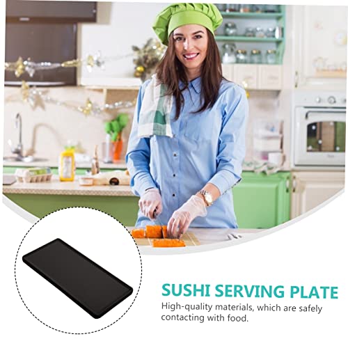 Plato rectangular de cerámica japonesa para sushi miniatura 5