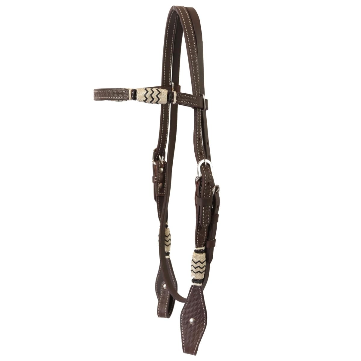 Set Briglia Redini Pettorale Silver Horse Maidu, Redini e Pettorale, Fibbie in Acciaio Inox per Performance e Sicurezza, Perfetto per Hobby Horse, Passeggiate, Competizioni (Marrone)