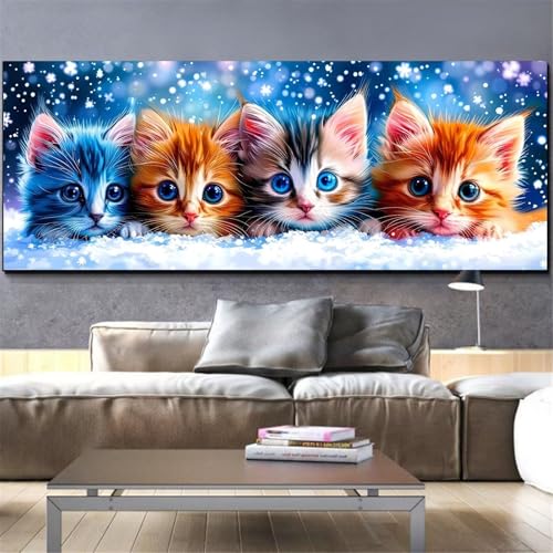 Diamond Painting Chat Mefooge 100x200 Grand Format Kit Complet