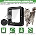 Automatische Haustiertür mit Mikrochip-Technologie, inklusive 2 Sensorhalsbändern und Fernbedienung, ideal für Katzen und kleine Hunde